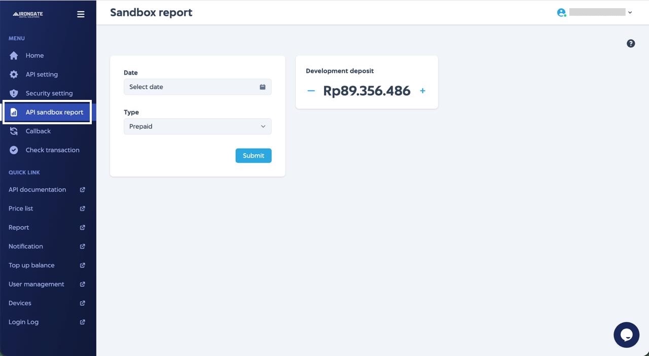 Sandbox Report